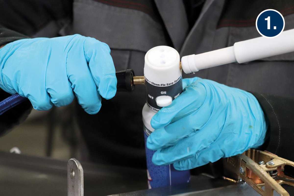 Clean-Fix Easy System – Anschließen