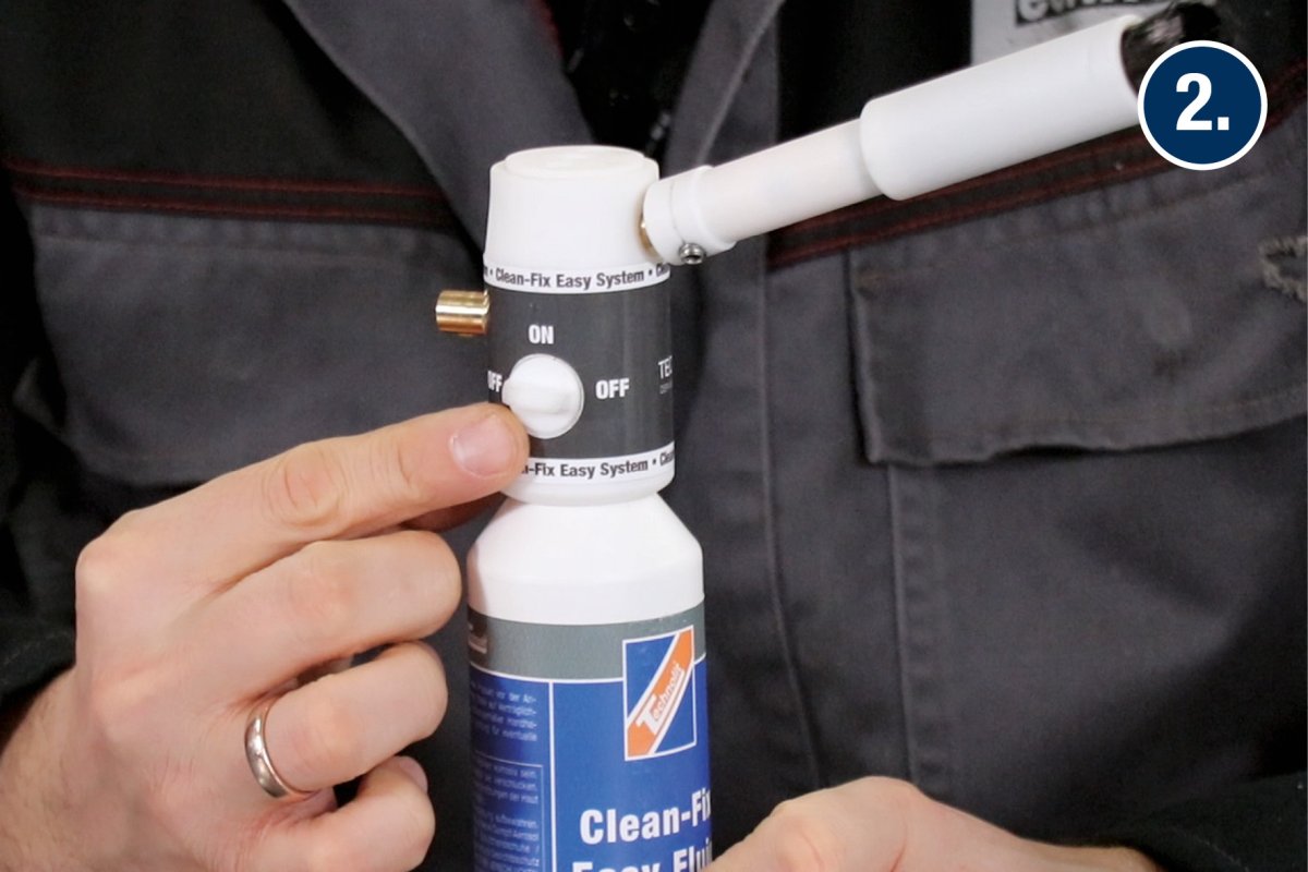 Clean-Fix Easy System – Aufdrehen
