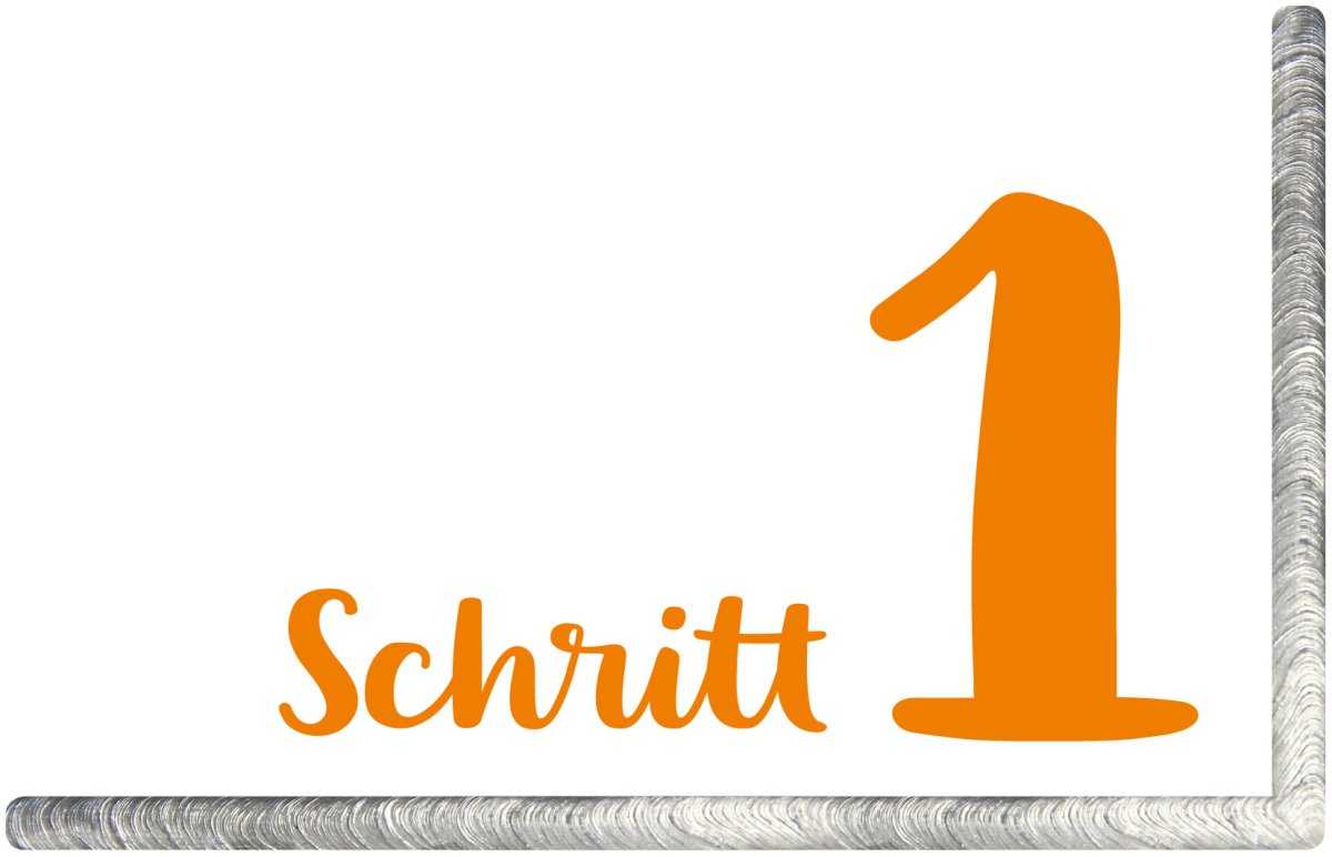 Schweißnahtvorbereitung - Schritt 01